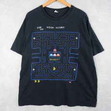 画像1: 2000's PAC-MAN ビデオゲームプリントTシャツ BLACK XL (1)