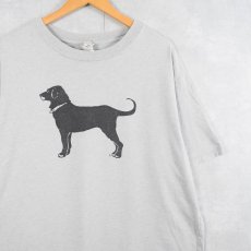 画像1: The Black Dog レストランプリントTシャツ L (1)