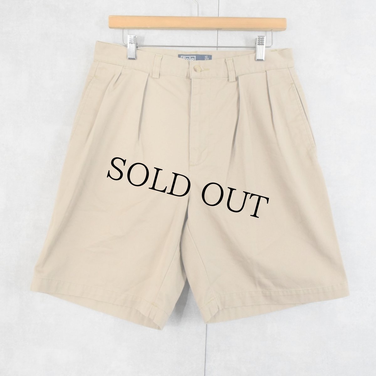 画像1: POLO Ralph Lauren "TYLER SHORT" 2タック チノショーツ W33 (1)