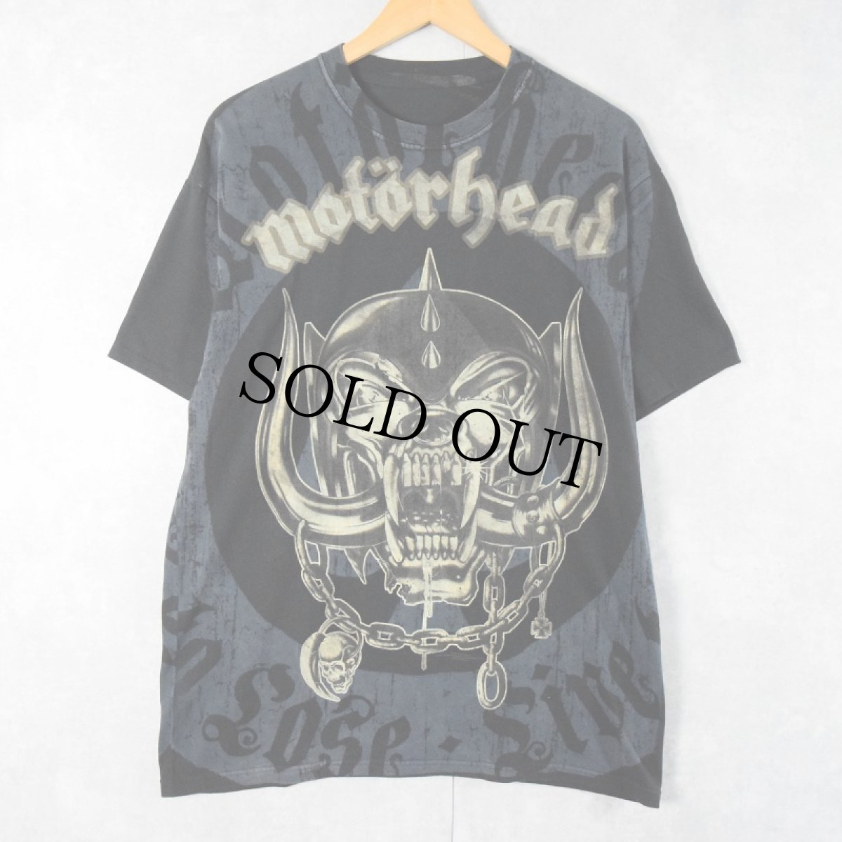 画像1: Mot?rhead ロックバンド 大判プリントTシャツ (1)