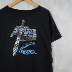 画像1: 90's "STRIKE FORCE" 聖書プリントTシャツ BLACK L (1)