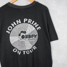 画像2: 90's John Prine USA製 "JOHN PRINE ON TOUR" シンガーソングライター ツアーTシャツ BLACK XL (2)