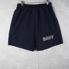 画像1: U.S.NAVY トレーニングショーツ SMALL (1)