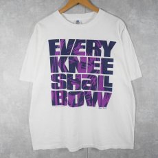 画像1: 90's USA製 "EVERY KNEE SHALL BOW" キリストプリントTシャツ XL (1)