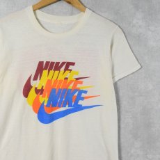 画像1: 70〜80's NIKE 社外タグ 4連ロゴ "Millers Outpost" ロゴプリントTシャツ (1)