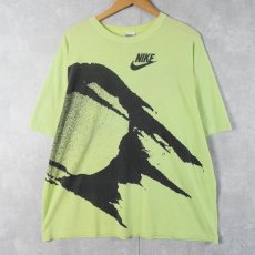 画像1: 90's NIKE 銀タグ CANADA製 "Fireball" 大判プリントTシャツ XL (1)