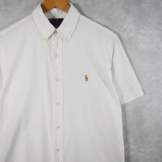 画像1: POLO Ralph Lauren "CUSTOM FIT" ロゴ刺繍 コットンボタンダウンシャツ SIZE15 1/2 (1)