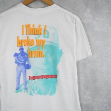 画像1: 90's NIKE 銀タグ USA製 "I Think I broke my brain." プリントTシャツ XL (1)