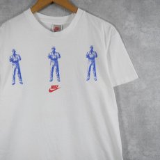 画像2: 90's NIKE 銀タグ USA製 "I Think I broke my brain." プリントTシャツ XL (2)