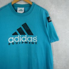 画像1: 90's adidas EQUIPMENT ロゴプリントTシャツ M (1)