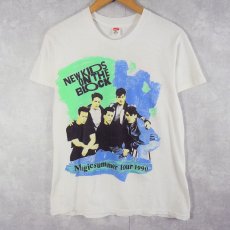 画像1: 90's New Kids On The Block USA製 "Magic summer tour 1990" ボーイズバンドプリントTシャツ M (1)