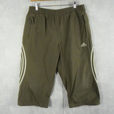 画像2: adidas サイドライン イージーハーフパンツ KHAKI M (2)