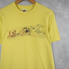 画像1: 90's Ralph Steadman "Bad Craziness!"  アートプリントTシャツ M (1)