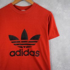 画像1: 80's adidas USA製 ロゴプリントTシャツ M (1)