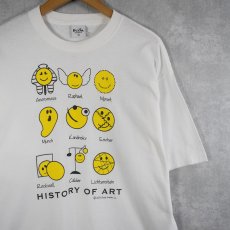 画像1: 2000's HISTORY OF ART USA製 アートプリントTシャツ XL (1)