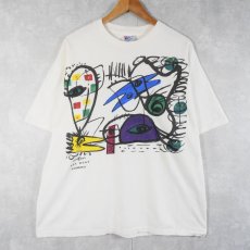 画像1: 90's USA製 UNKNOWN アートプリントTシャツ XL (1)