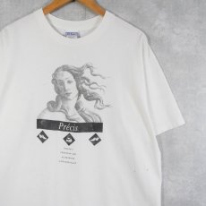 画像1: 90's Sandro Botticelli USA製 "ヴィーナスの誕生" アートプリントTシャツ XL (1)