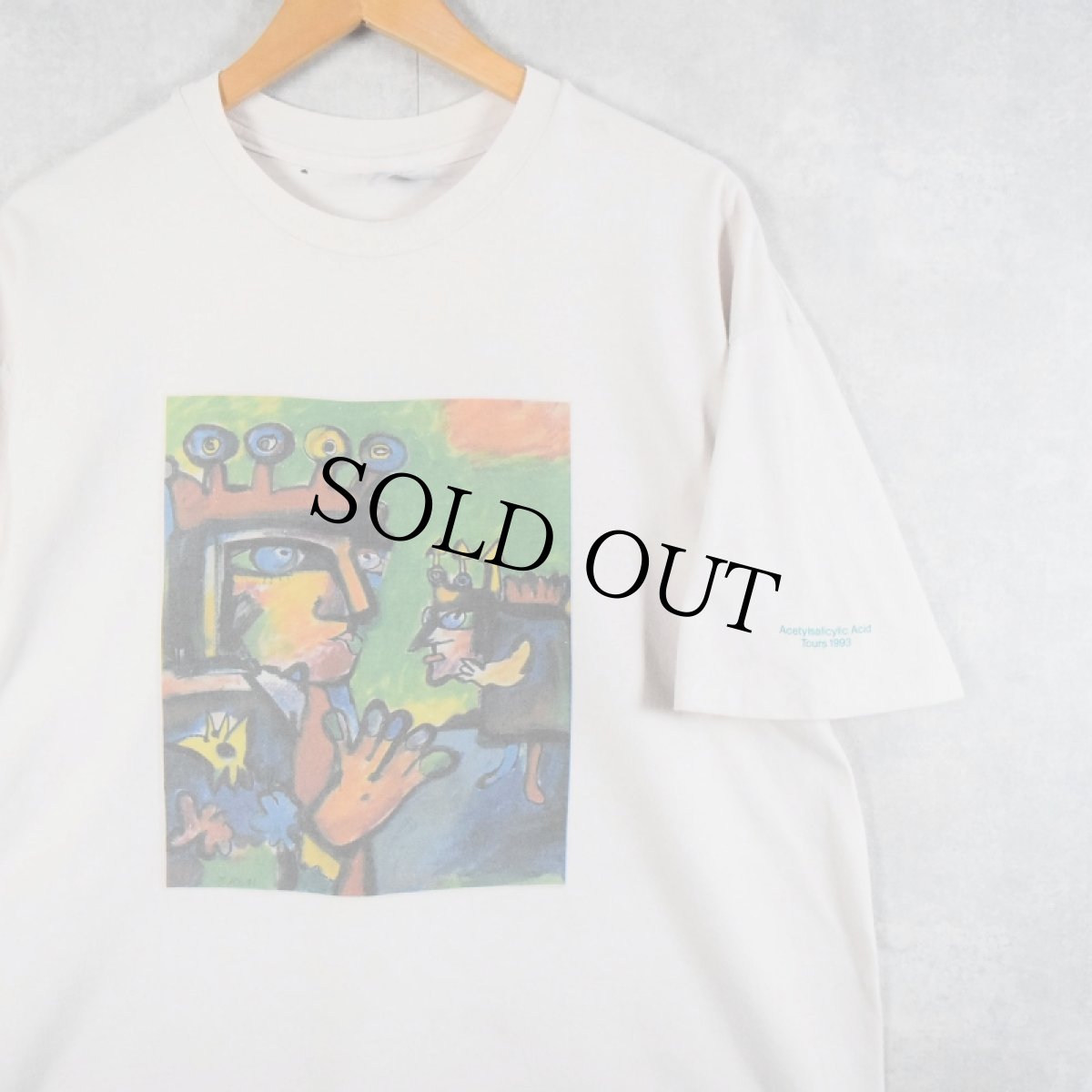 画像1: 90's Acetylsalicylic Acid Tour 1993 アートプリントTシャツ XL (1)