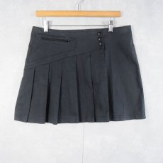 画像2: デザイン コットンプリーツラップスカート SIZE42 (2)