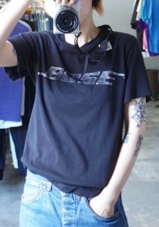 画像2: 80's BOSE USA製 音響機器メーカー ロゴプリントTシャツ BLACK M (2)