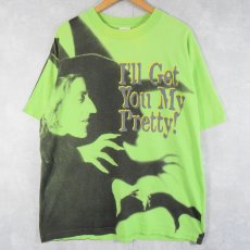 画像1: 90's Wizard of Oz USA製 "I'll get you my pretty!" 大判プリントTシャツ XL (1)