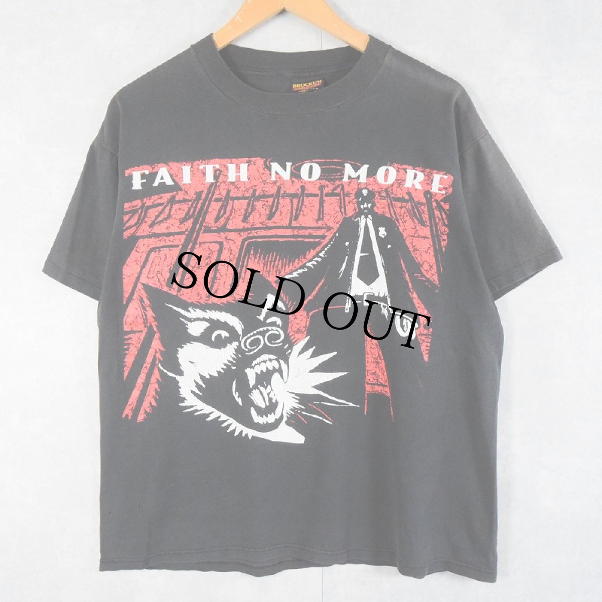 画像1: 【お客様専用ページ】90's FAITH NO MORE USA製 オルタナティヴ・ロックバンド プリントTシャツ BLACK L (1)