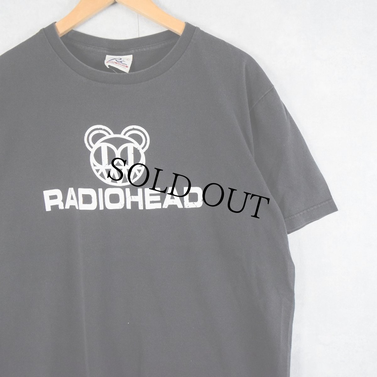 画像1: 90〜2000's RADIOHEAD ロックバンドプリントTシャツ BLACK L (1)