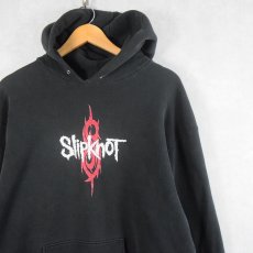 画像1: 2000 Slipknot ヘヴィメタルバンド スウェットフーディー BLACK (1)