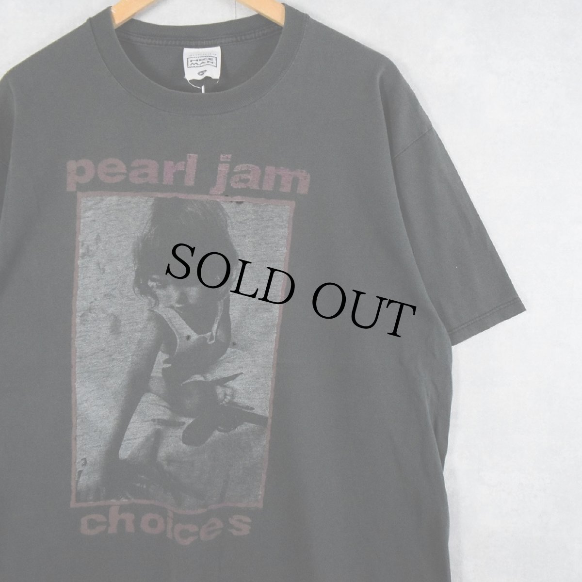 画像1: 90's PEARL JAM USA製 "CHOICES" オルタナティヴロックバンド プリントTシャツ XL (1)