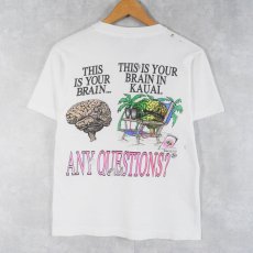 画像1: 90's Brain Waves USA製 "JACKSON DID THIS" サーフブランド プリントTシャツ S (1)