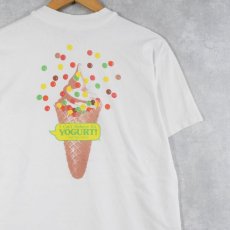 画像1: 90's I Can't Believe It's Yogurt! USA製 ソフトクリームメーカー プリントTシャツ L (1)