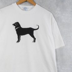 画像1: 90's The Black Dog USA製 犬プリントTシャツ XL (1)