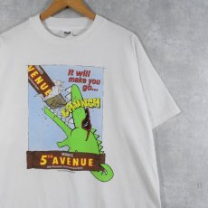 画像1: 90's HERSHEY'S USA製 "5th AVENUE" お菓子企業 シュールイラストTシャツ XL (1)