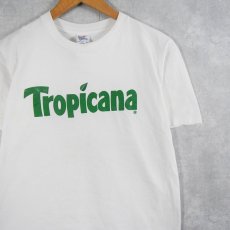 画像1: 90's Tropicana USA製 飲料メーカー ロゴプリントTシャツ L (1)