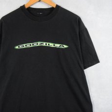 画像1: 90〜2000's GODZILLA ロゴプリントTシャツ BLACK  (1)