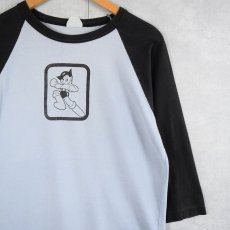 画像1: 〜90's 鉄腕アトム キャラクタープリント ラグランTシャツ M (1)