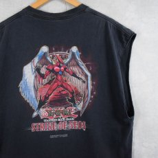 画像1: 2000's 遊戯王 STRIKE OF NEOS "E・HERO ネオス" カードゲームプリント カットオフTシャツ  (1)