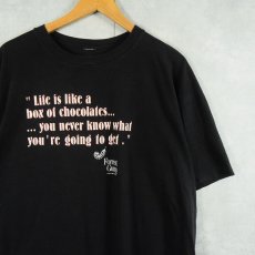 画像1: 90's Forrest Gump 映画プリントTシャツ BLACK (1)