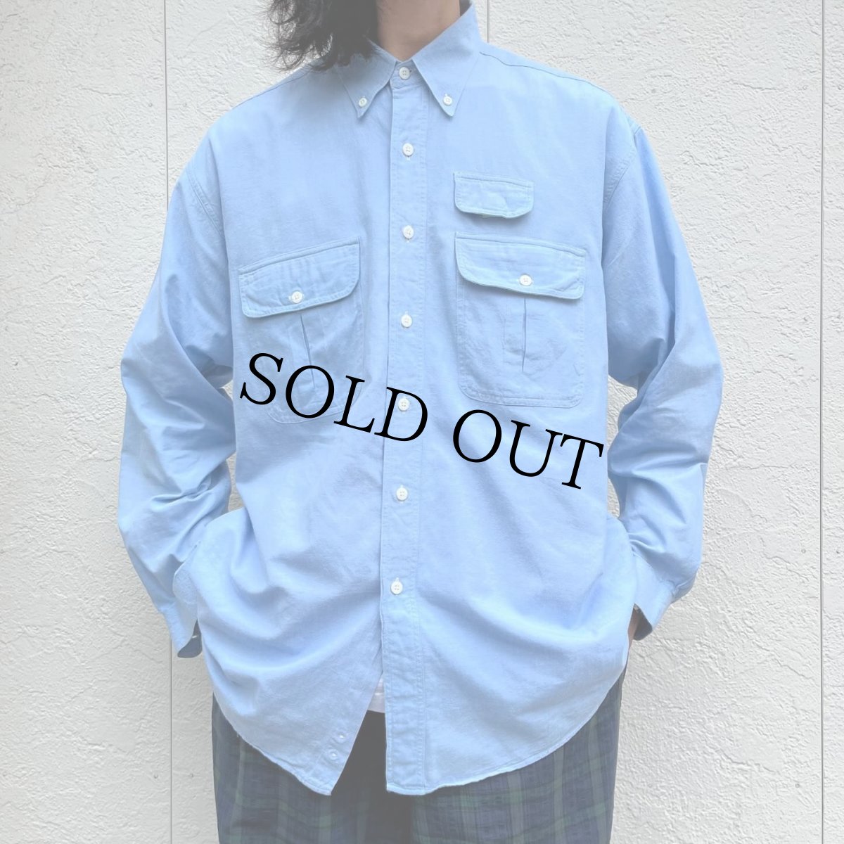 画像1: 【専用ページ】90's ORVIS Cotton Shirt L (1)