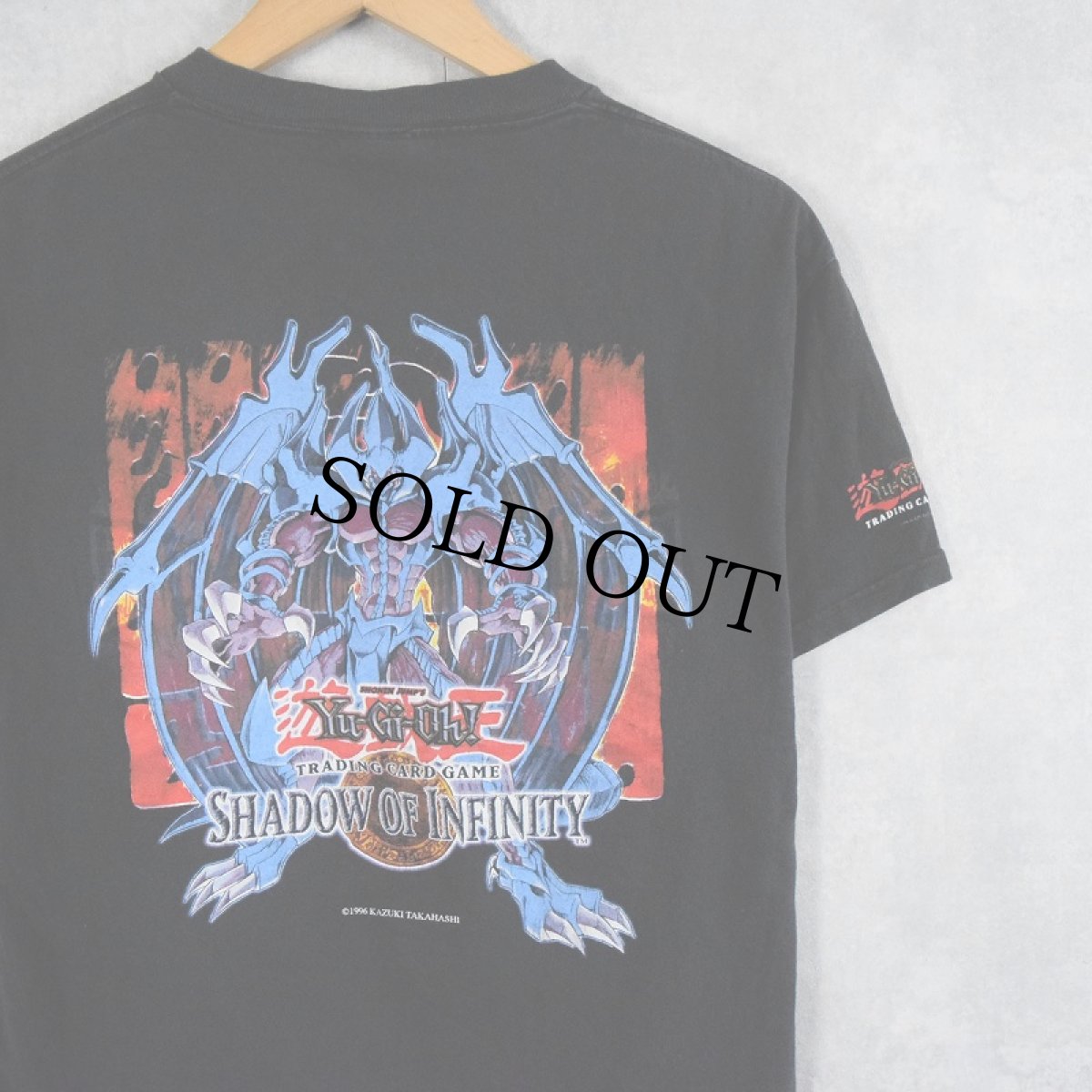 画像1: 2000's 遊戯王 SHADOW OF INFINITY "幻魔皇ラビエル" カードゲームプリントTシャツ M (1)