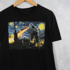 画像1: GODZILLA アートパロディプリントTシャツ L (1)