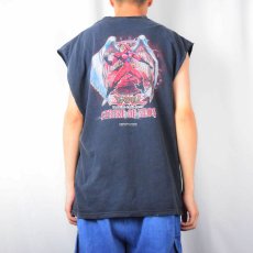 画像4: 2000's 遊戯王 STRIKE OF NEOS "E・HERO ネオス" カードゲームプリント カットオフTシャツ  (4)