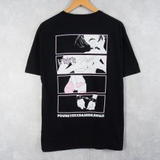 画像1: FOUREYES × BASEDKAWAII アニメキャラクタープリントTシャツ L (1)