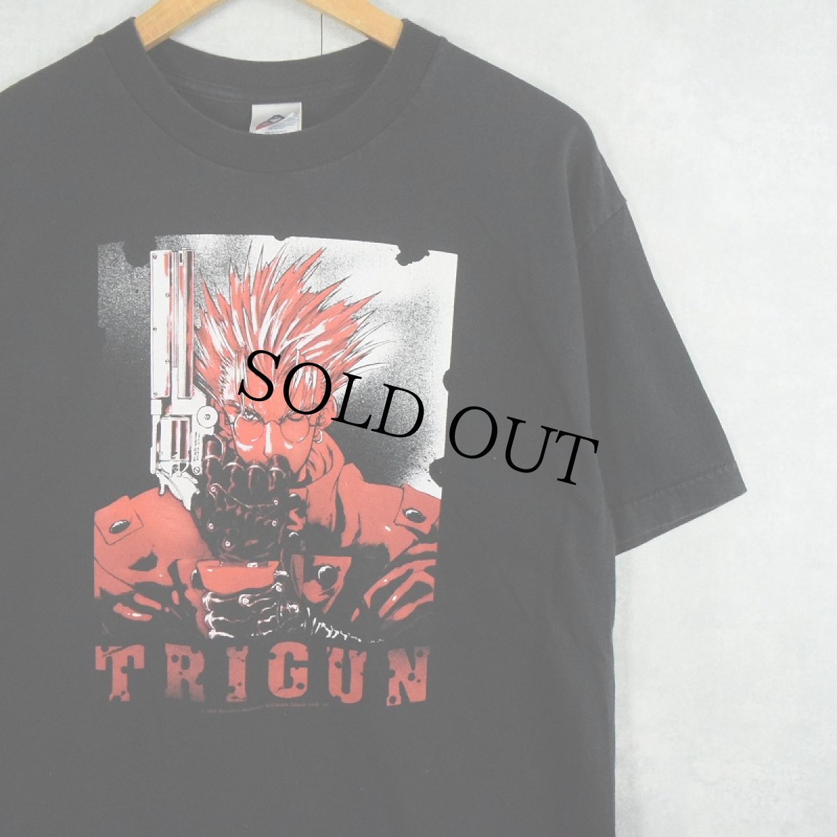 画像1: 2005 TRIGUN 漫画プリントTシャツ BLACK L (1)