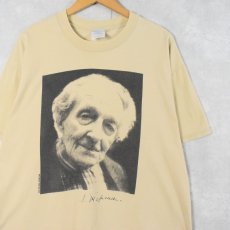 画像1: 90's〜 Lev Sergeyevich Termen 発明家プリントTシャツ XL (1)