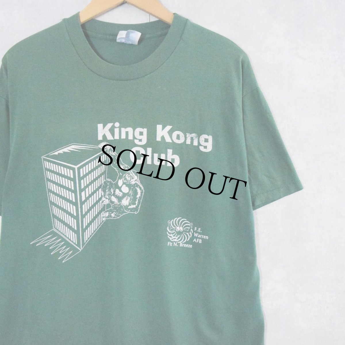 画像1: 90's King KongClub イラストプリントTシャツ L (1)