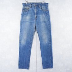 画像1: 80's Levi's 505 USA製 内股シングル デニムパンツ W33 (1)