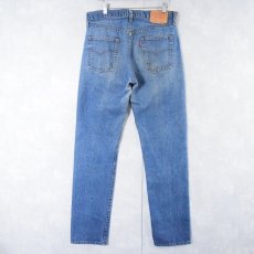 画像2: 80's Levi's 505 USA製 内股シングル デニムパンツ W33 (2)