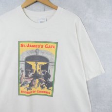 画像1: 90's ST. JAMES'S GATE "THE HOME OF GUINNESS" ギネス醸造所イラストTシャツ XL (1)