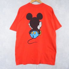 画像2: 90's MICKEY&CO. USA製 青パンミッキー キャラクタープリントTシャツ XL (2)